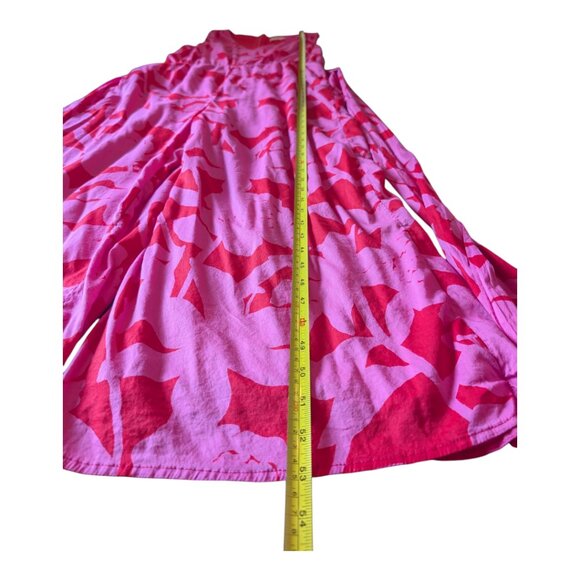 VINEYARD VINES | Tropical Floral Sleeveless Jumpsuit | Cuckoo Red Pink | Size 8 - Picture 13 of 14